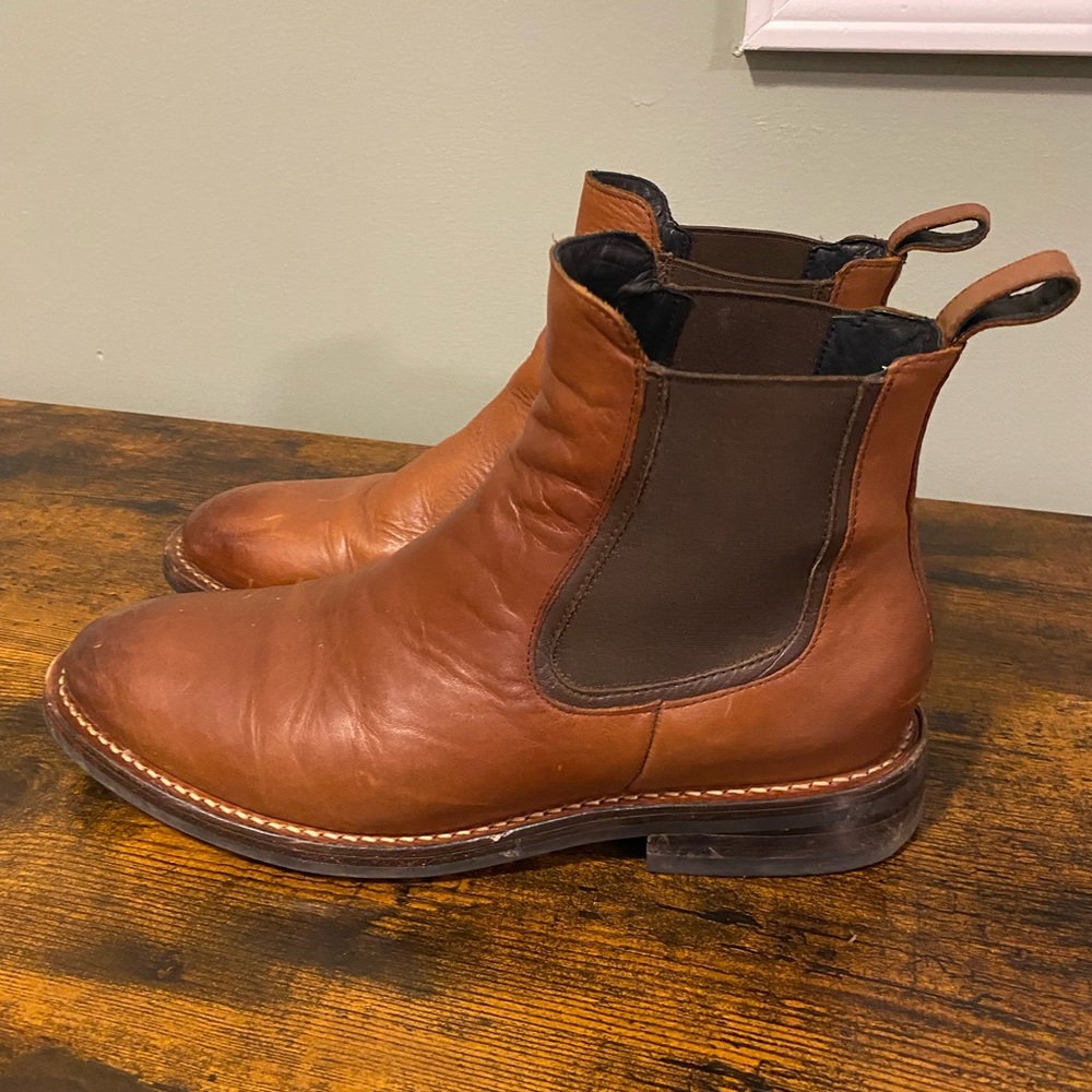 Thursday Boot Company Chestnut Leather Chelsea Boots - Picture 3 of 7